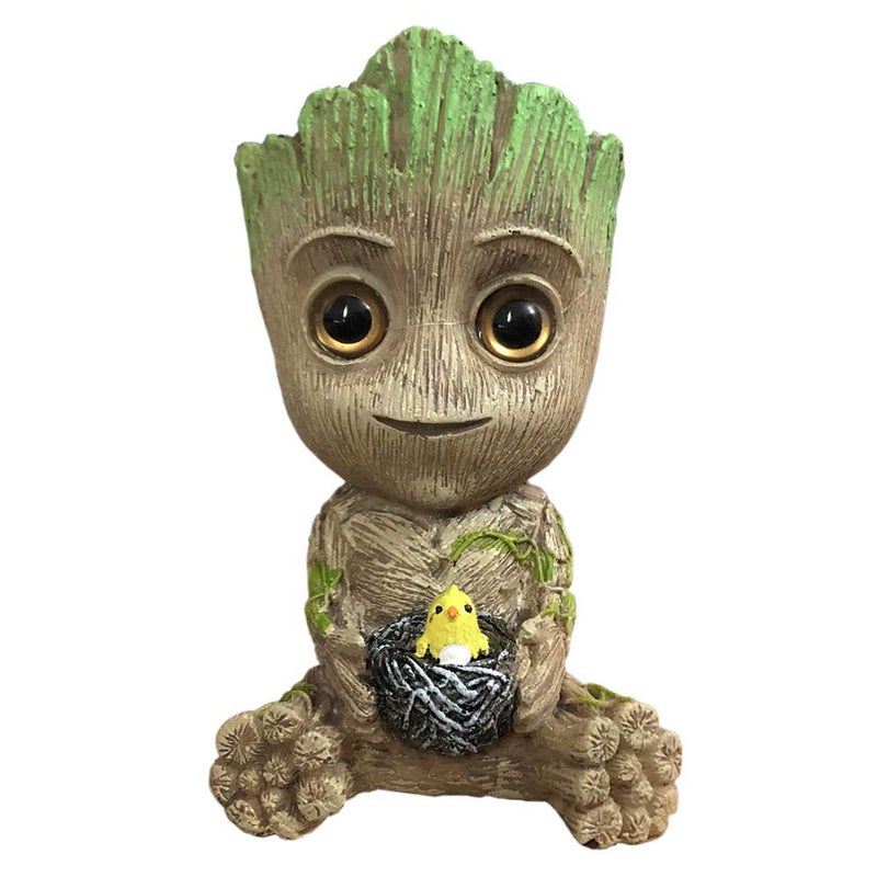SLOCME Aquarium Groot Air Bubbler Decorations - Oxygen Pump Resin Crafts for Aquarium Fish Tank Decor,with Air Bubbler Stone for Aquarium - Image 1